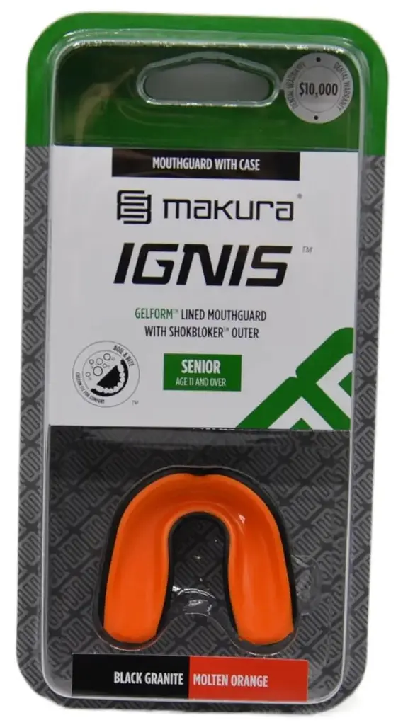 Капа однощелепна Makura Ingis арт. 6017514013, чорний/помаранчевий - фото 3