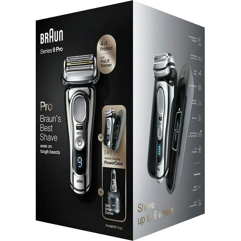 Електробритва Braun Series 9 Pro 9476cc чорно-сіра [96823] - фото 8