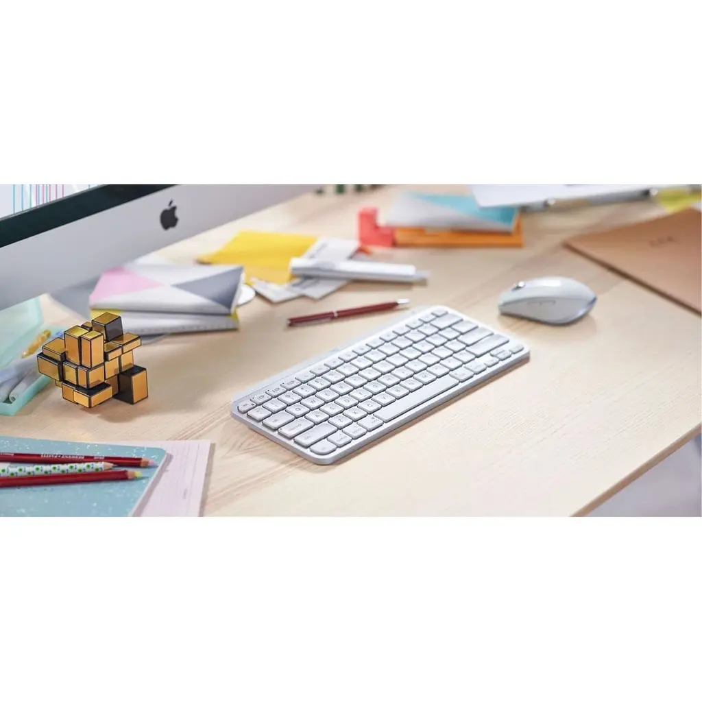 Клавіатура Logitech MX Keys Mini For Mac Wireless Illuminated Pale (920-010526) Grey [68419] - фото 7