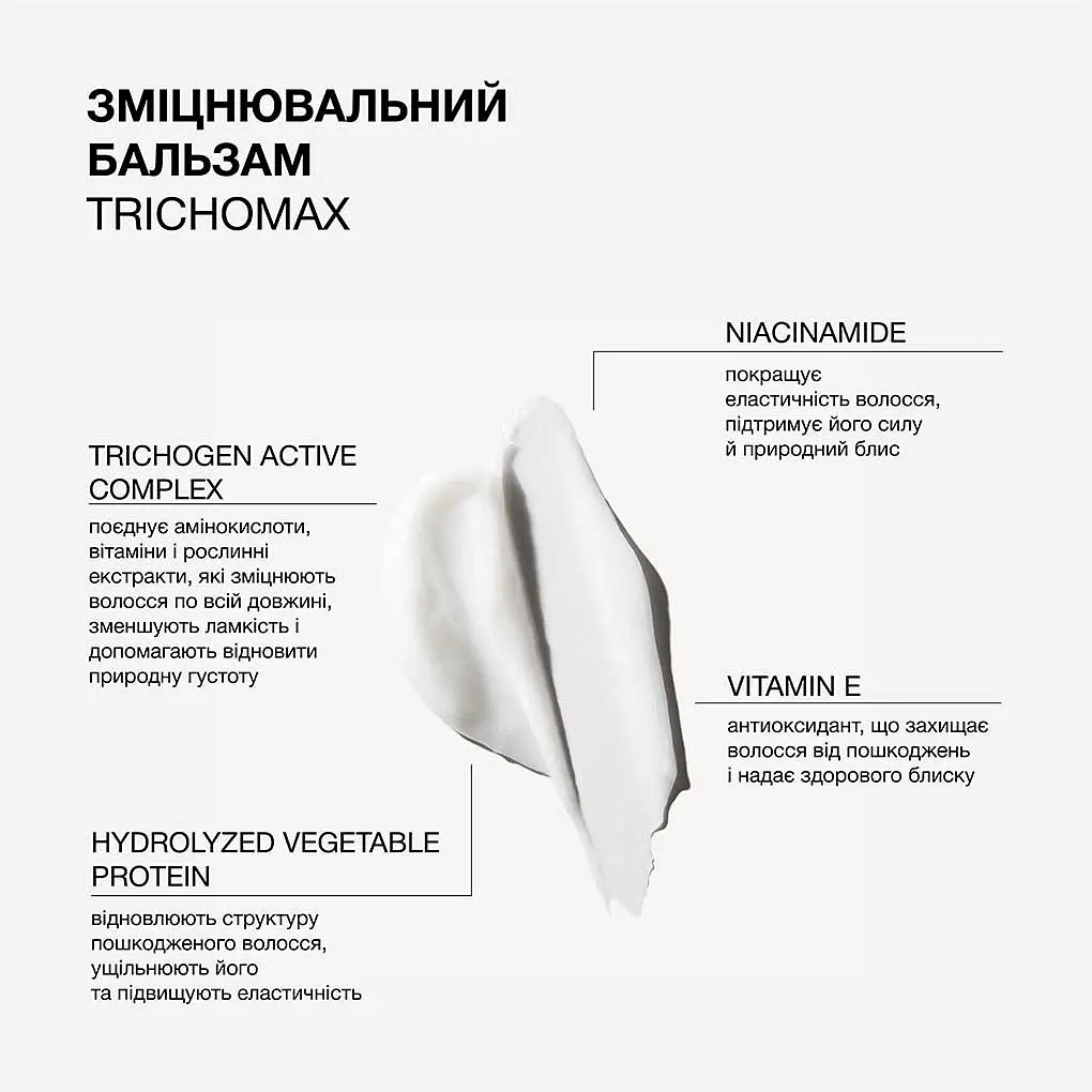 Зміцнювальний бальзам Trichomax Triology для волосся схильного до ламкості та випадіння  - фото 4