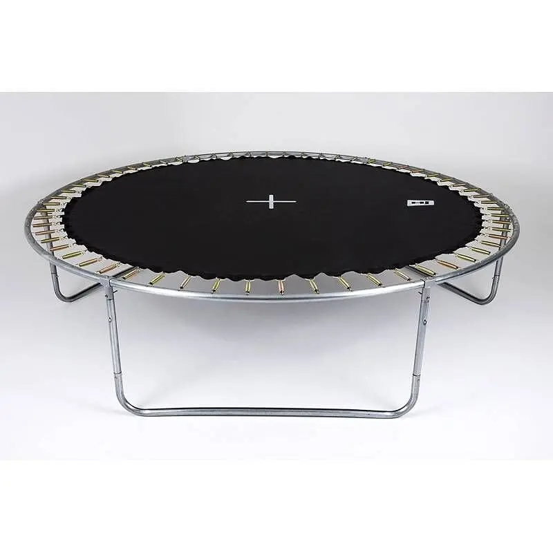 Батут Hop-Sport 8ft с внутренней сеткой 244 см зеленый - фото 4