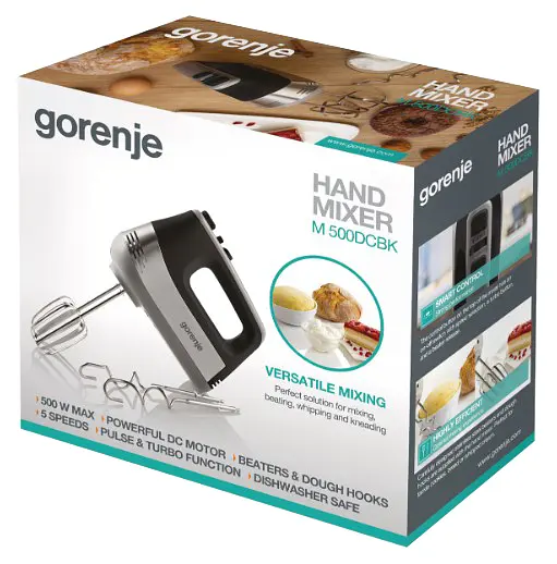 Міксер ручний Gorenje M500DCBK (HM1400-GS) (6922289) - фото 4