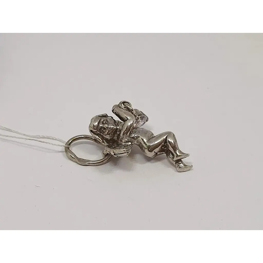 Срібна підвіска Premium Янгол з фіанітом. 3328Р - фото 3