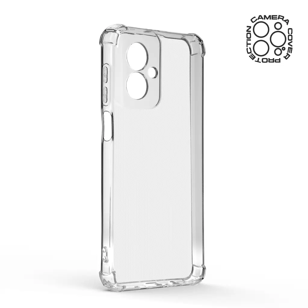 Прозрачный чехол для Motorola G55 5G с защитой камеры и усиленными бортами, тонкий, силиконовый, бесцветный, ударостойкий, противоударный бампер c закрытой камерой, ArmorStandart (ARM81184) - фото 2