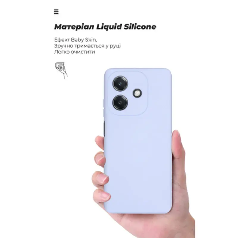 Чохол до мобільного телефона Armorstandart ICON OPPO A3 4G / A3x 4G / A40m 4G Camera cover Lavender (ARM80886) - фото 7