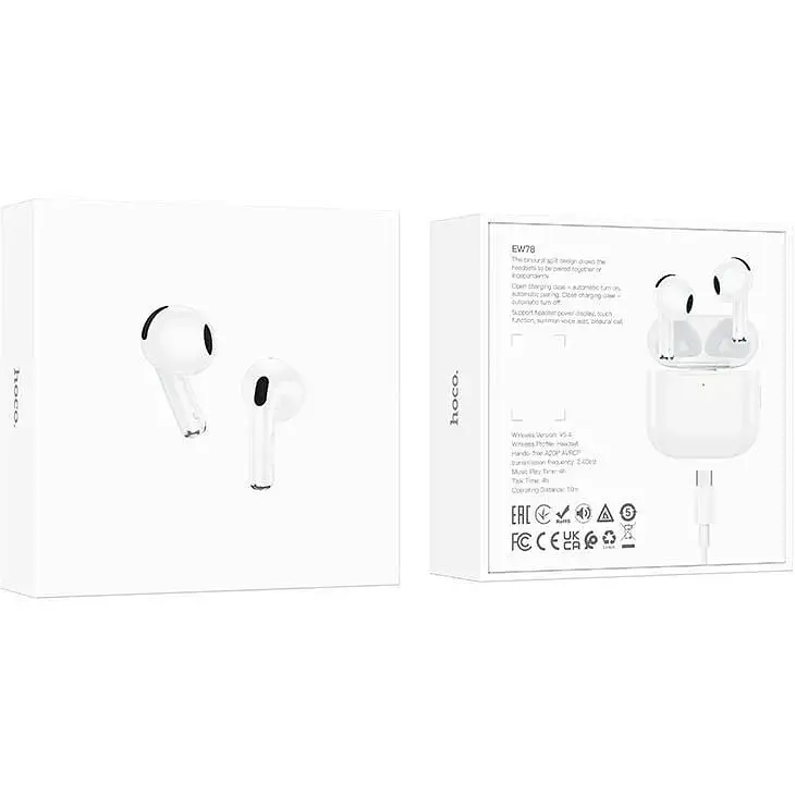 Бездротові навушники Hoco EW78 Bluetooth True wireless stereo headset біла - фото 7