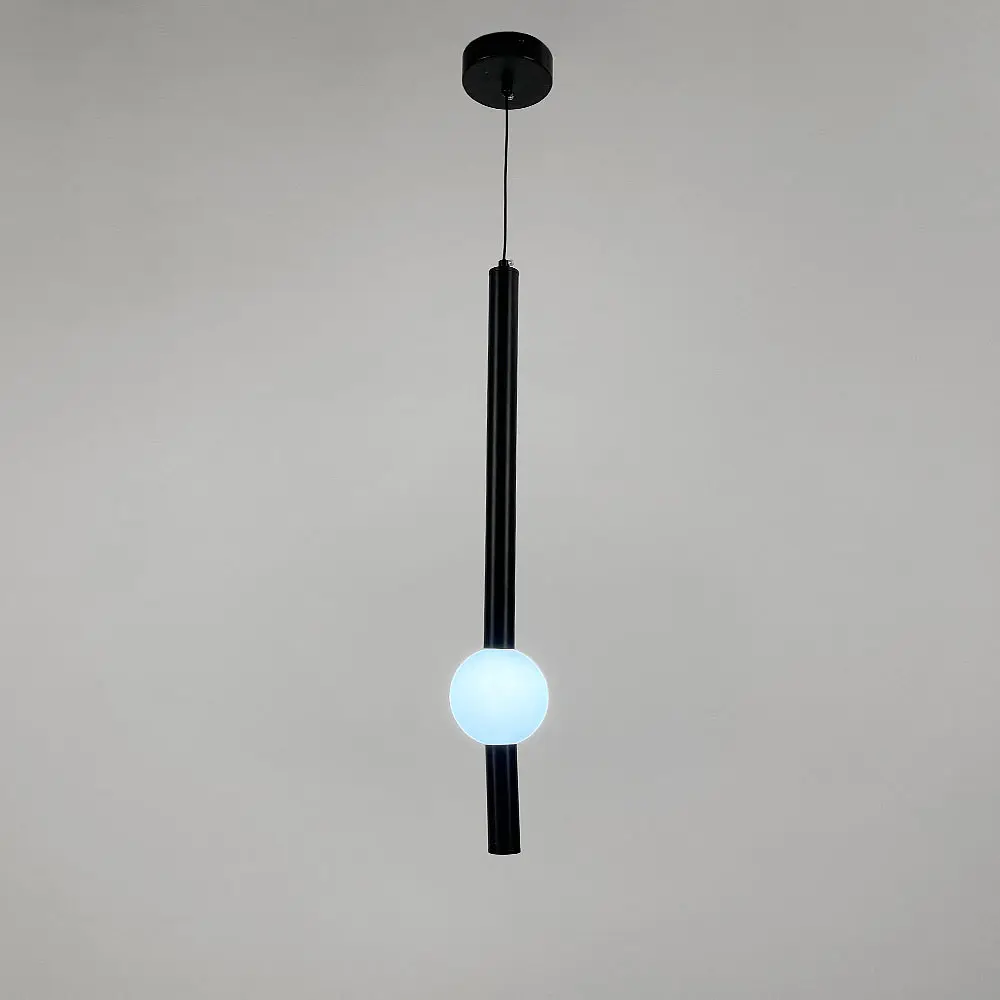 Led світильник чорний у вертикальній формі 60 см на 3 режими | Арт. YG 517B/600 VL BK | Line F - фото 2