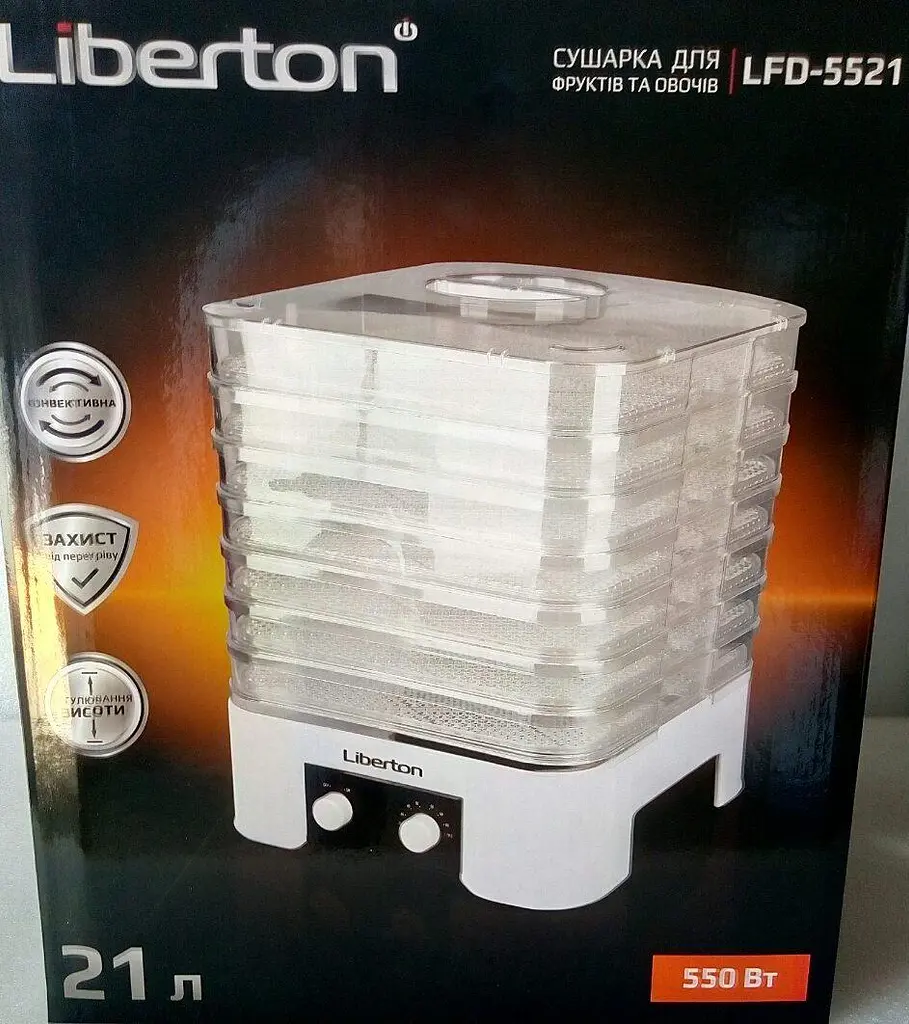Сушка для овочів та фруктів Liberton LFD-5521 - фото 10