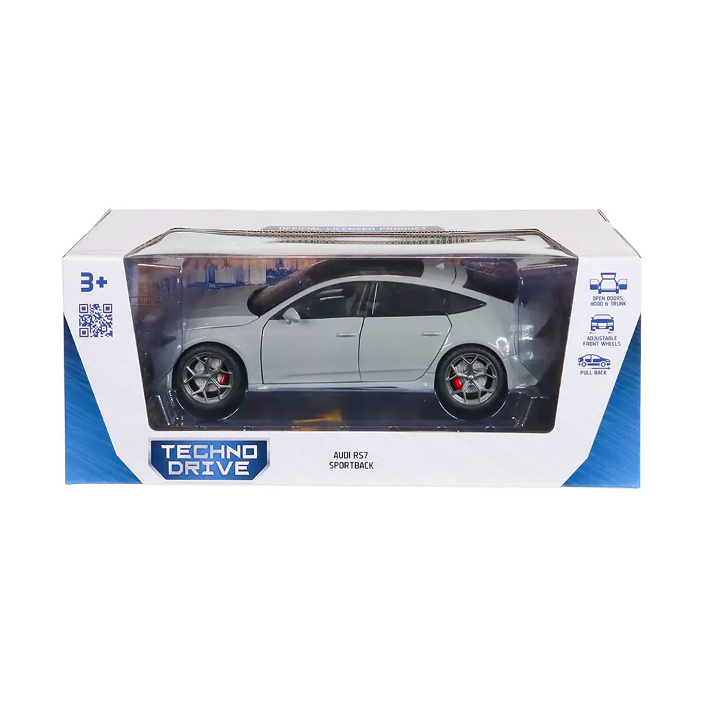 Автомодель TechnoDrive Audi RS7 Sportback 1:24 сіра (KM07222) - фото 12