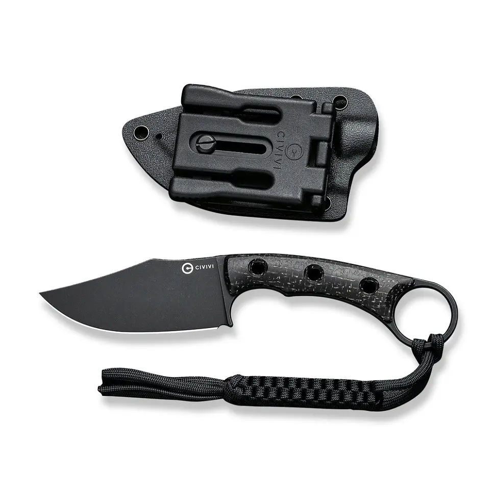 Ніж фіксований тактичний Civivi Midwatch, (8.6 см) N690 / Micarta чорний - фото 5