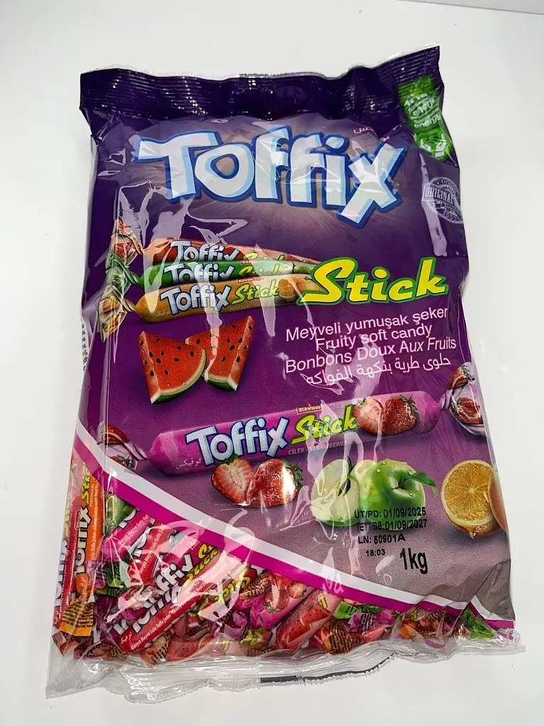 Цукерки Toffix Stick Mix Тоффікс пакет 1 кг