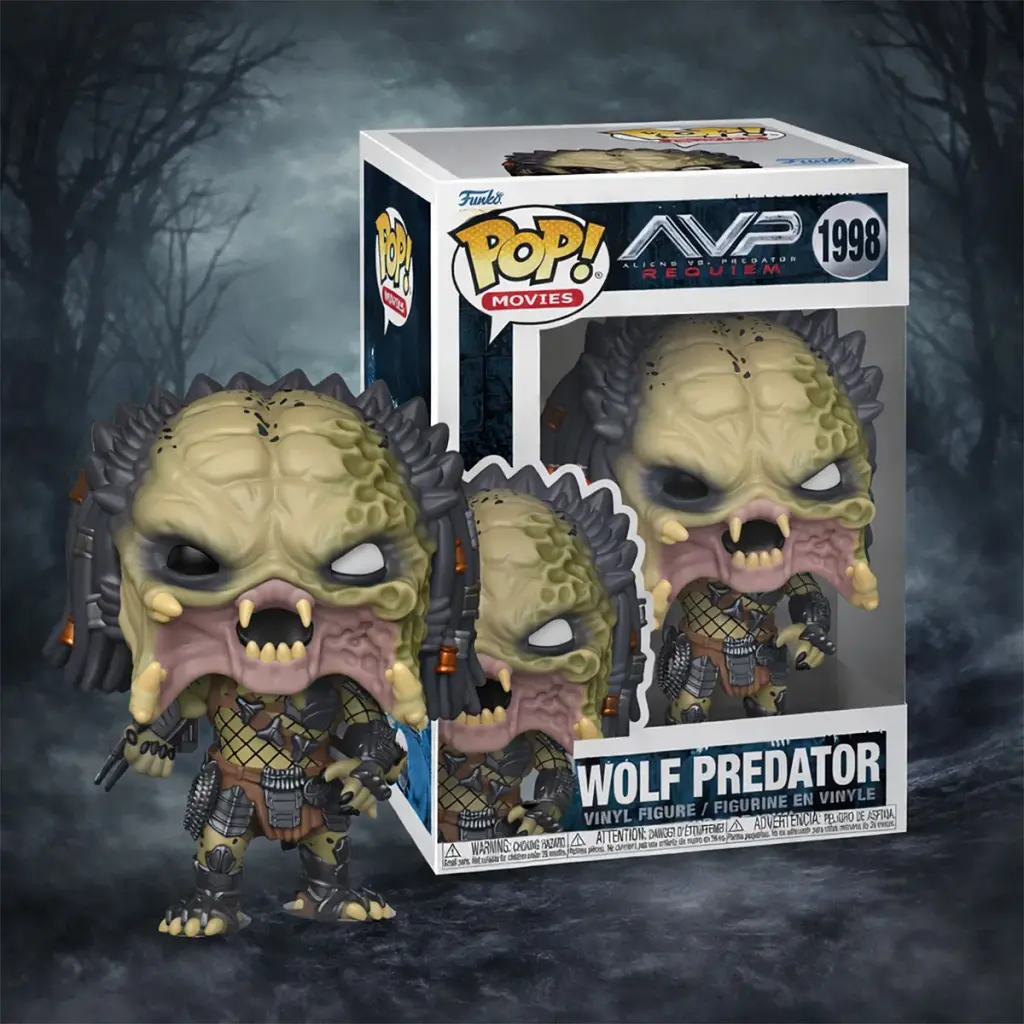 Ігрова фігурка FUNKO POP! серії "Чужі проти Хижака" S3 - ХИЖАК (WOLF) (W/CH) - фото 4