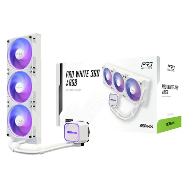 Система рідинного охолодження ASRock PRO WHITE 360 ARGB - фото 9