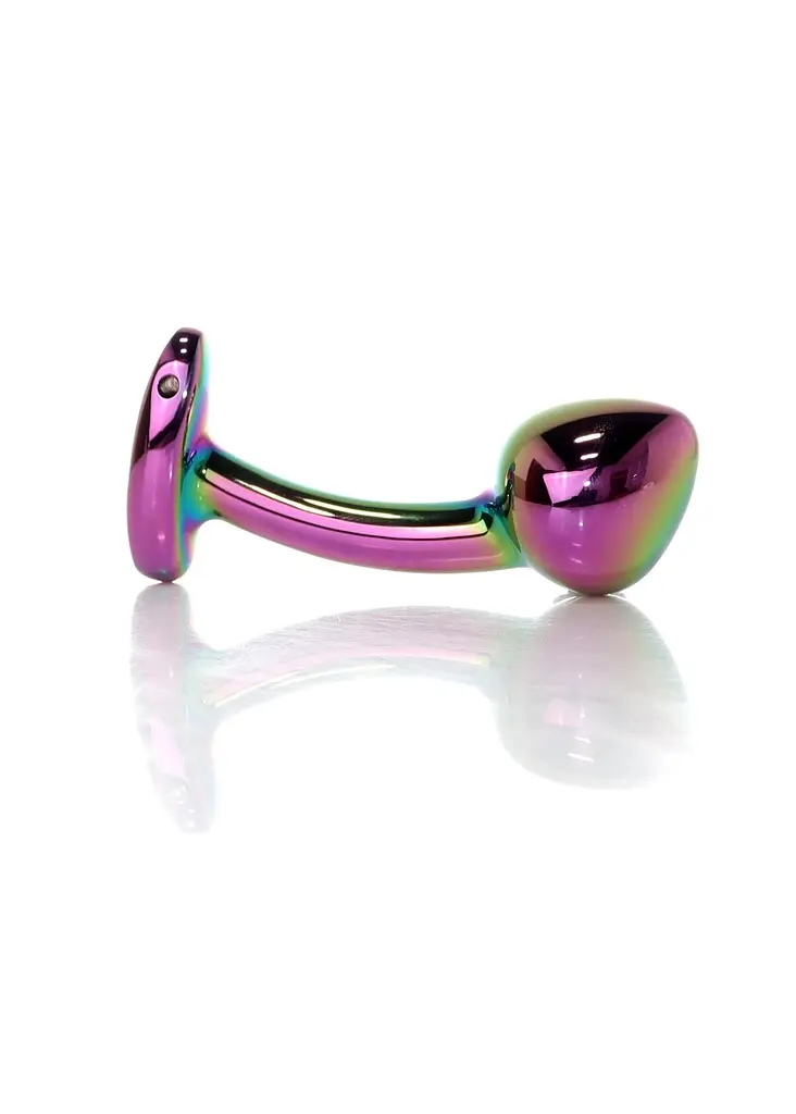 Анальна пробка B-Series Jewellery Multicolour Curved Plug, L - фото 3