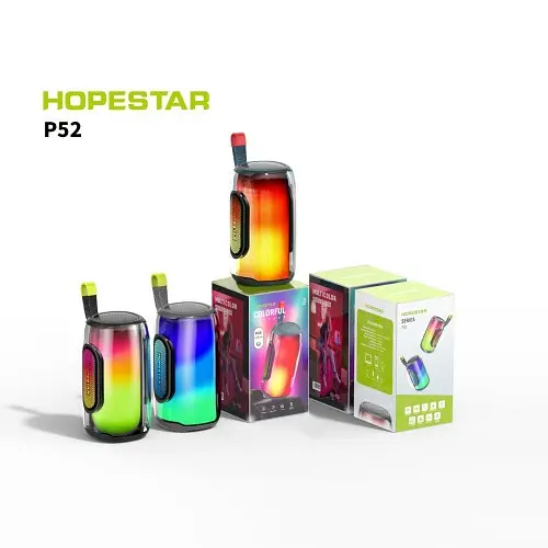 Колонка bluetooth HOPESTAR P52 LED чорний - фото 2