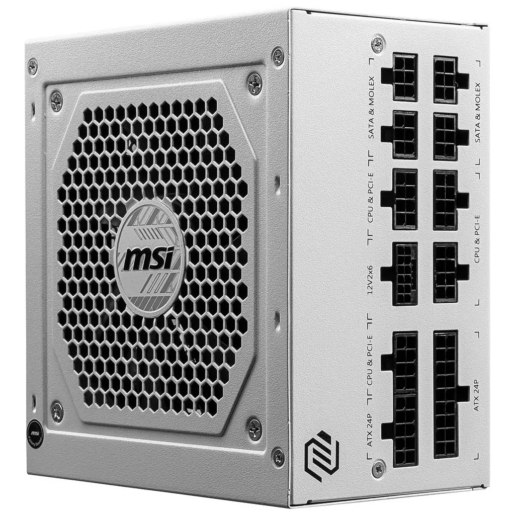 Блок живлення MSI 850W (MAG A850GL PCIE5 WHITE) - фото 9