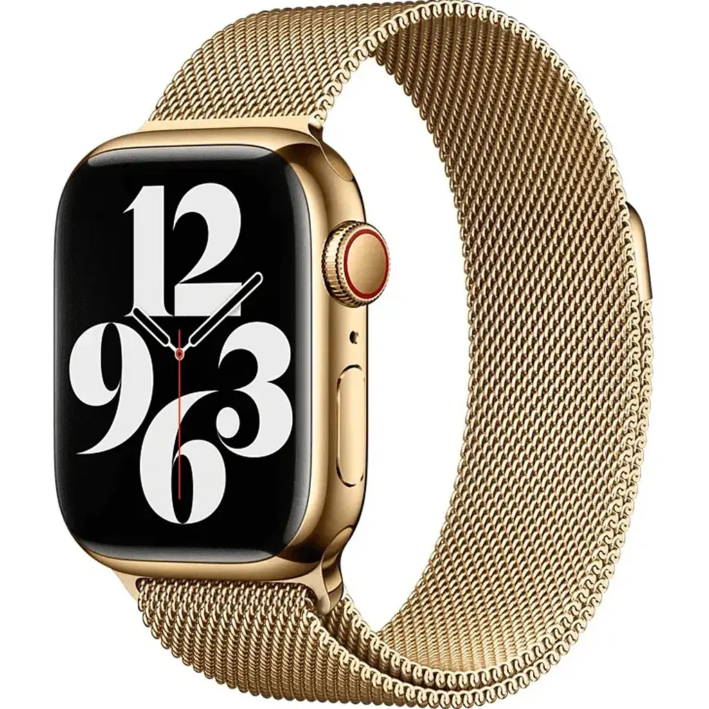 Універсальний ремінець для смарт-годинників DK Milanese Loop Magnetic для Apple Watch Metallic Band 38/40/41mm Gold + адаптер [112494] - фото 2