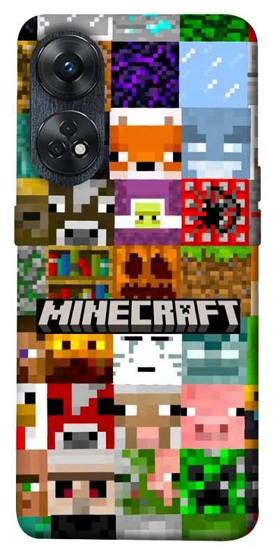 Чохол Demsky Minecraft collage для Oppo Reno 8 T 4G