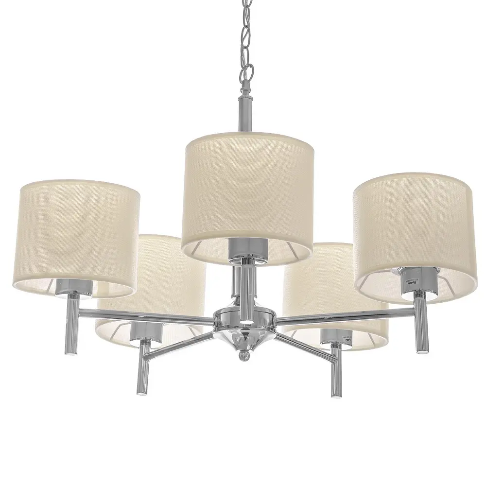 Люстра подвесная Brille прованс с абажуром E27 60W CH (BKL-654S/5) - фото 6