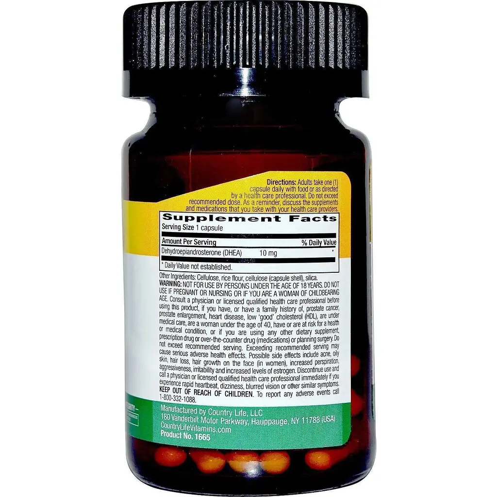DHEA Country Life 10 мг 50 капсул - фото 2