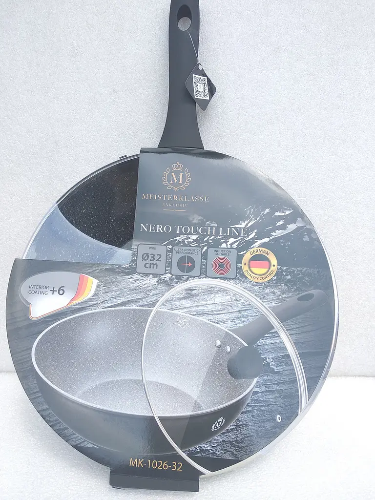 Сковорода Meisterklasse MK-1026-32 Вок black marble 32см - фото 4