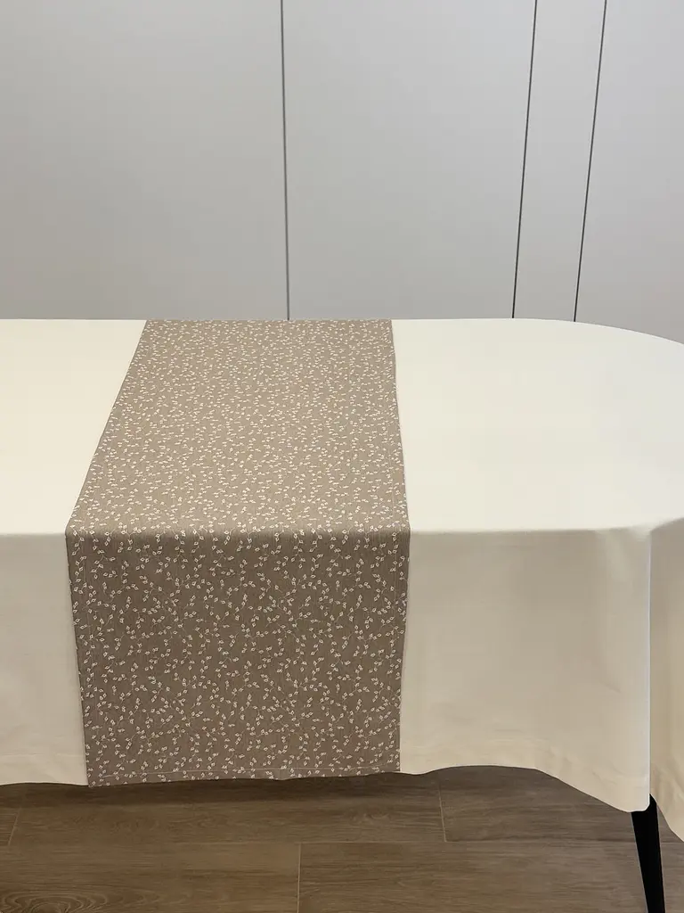 Ранер доріжка Ecotton DUCK 45x170 см для обіднього столу водовідштовхувальна кремовий (V 10/ Khave) (25008) - фото 6