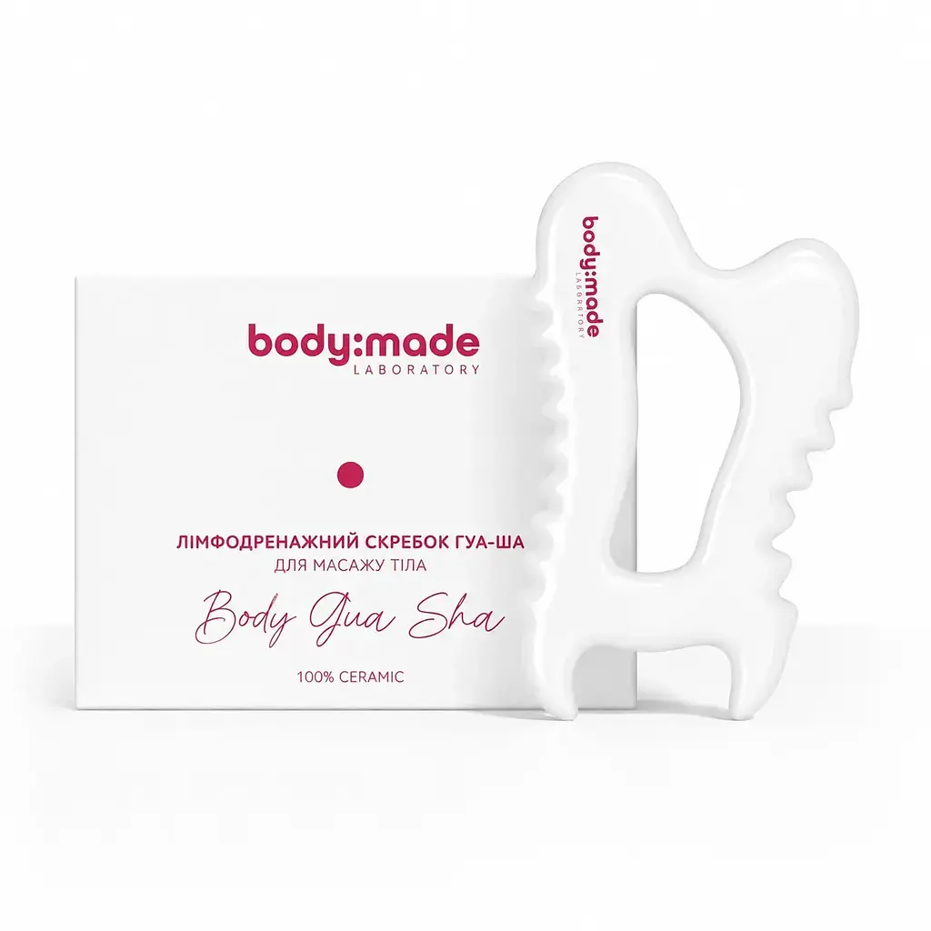 Лімфодренажний скребок гуаша для масажу тіла BodyMade