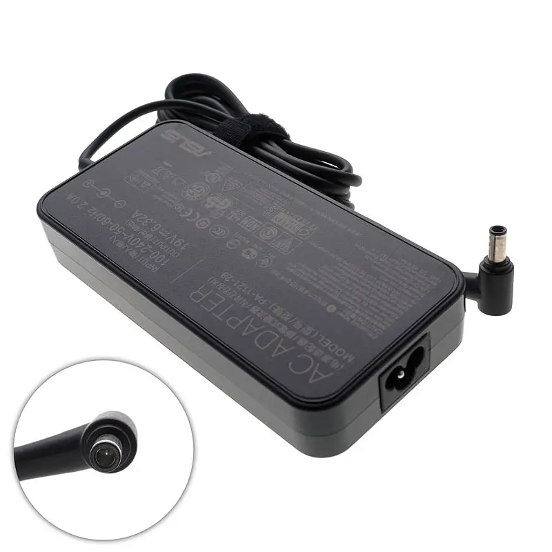 Блок живлення для ноутбука Asus 19V, 6.32A, 120W, 6.0x3.7мм-PIN, black (без кабеля!) (0A001-00064600) - фото 2