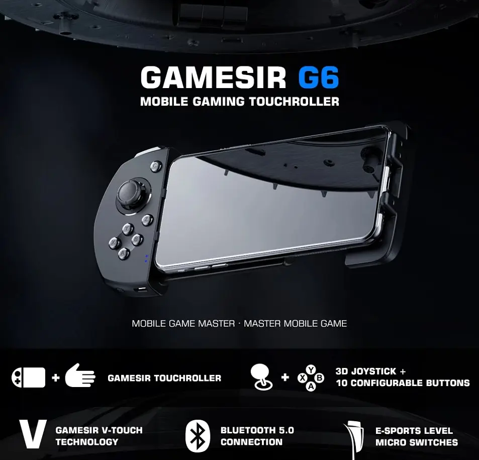 Геймпад джойстик контроллер для мобильного телефона GameSir G6 Android - фото 2