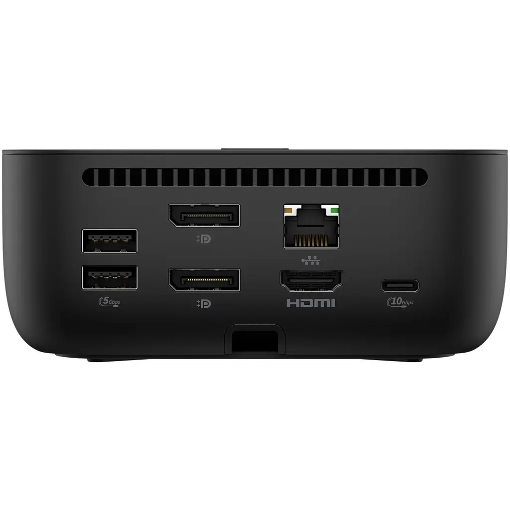 Док-станція - хаб HP G6 Type-C Dock (HDMI / USB 3.1x3 / Type-C / DPx2 / RJ45) BS7S5AA чорна - фото 5
