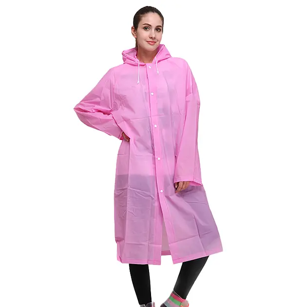 Дощовик універсальний з капюшоном RAINCOAT 150 х 70 см різні кольори - фото 3