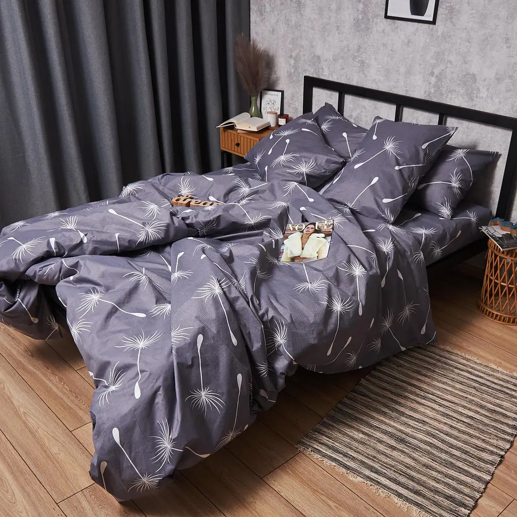 Комплект постельного белья Moon&Star Ми кросатин Premium Whisper Bloom Двуспальный 175х210 наволочки 2х70х70 - фото 7