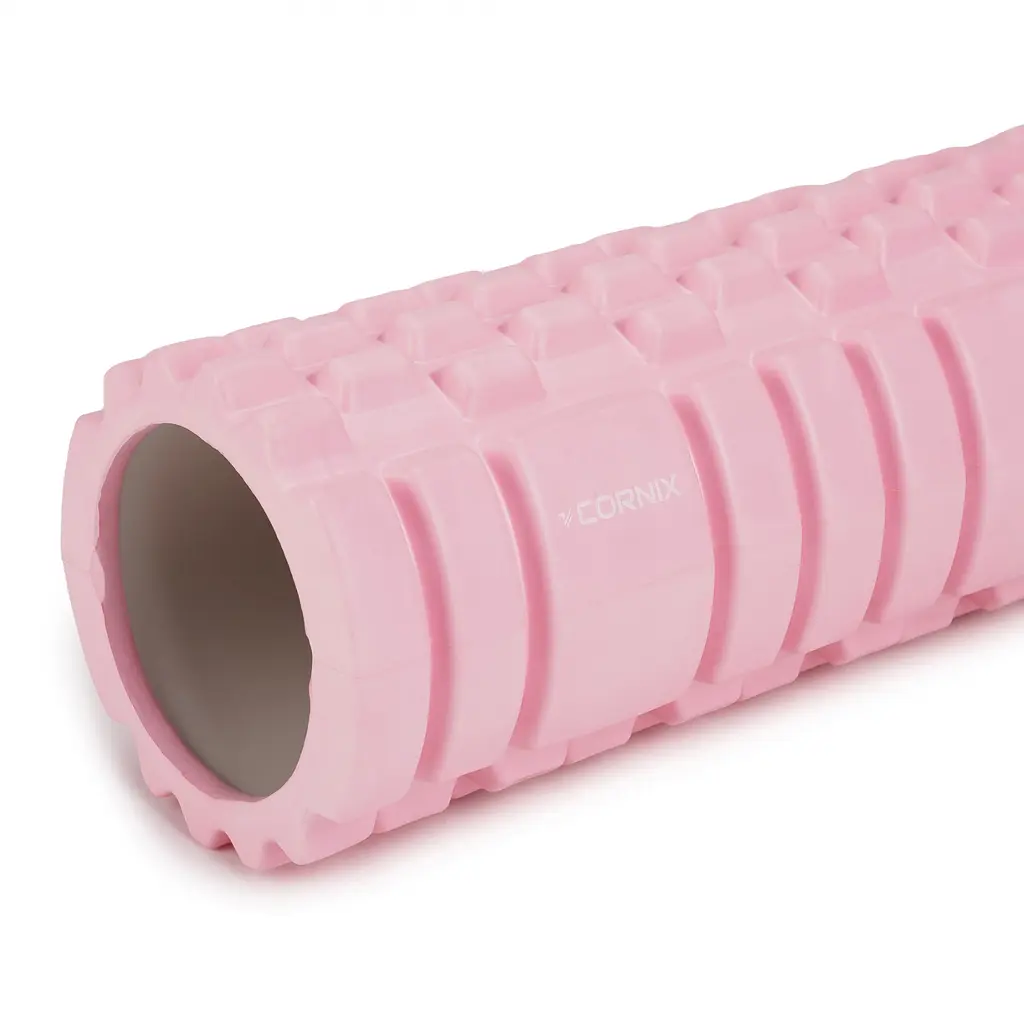 Массажный ролик Cornix EVA 33 x 14 см (валик, роллер) XR-0036 Light Pink - фото 3