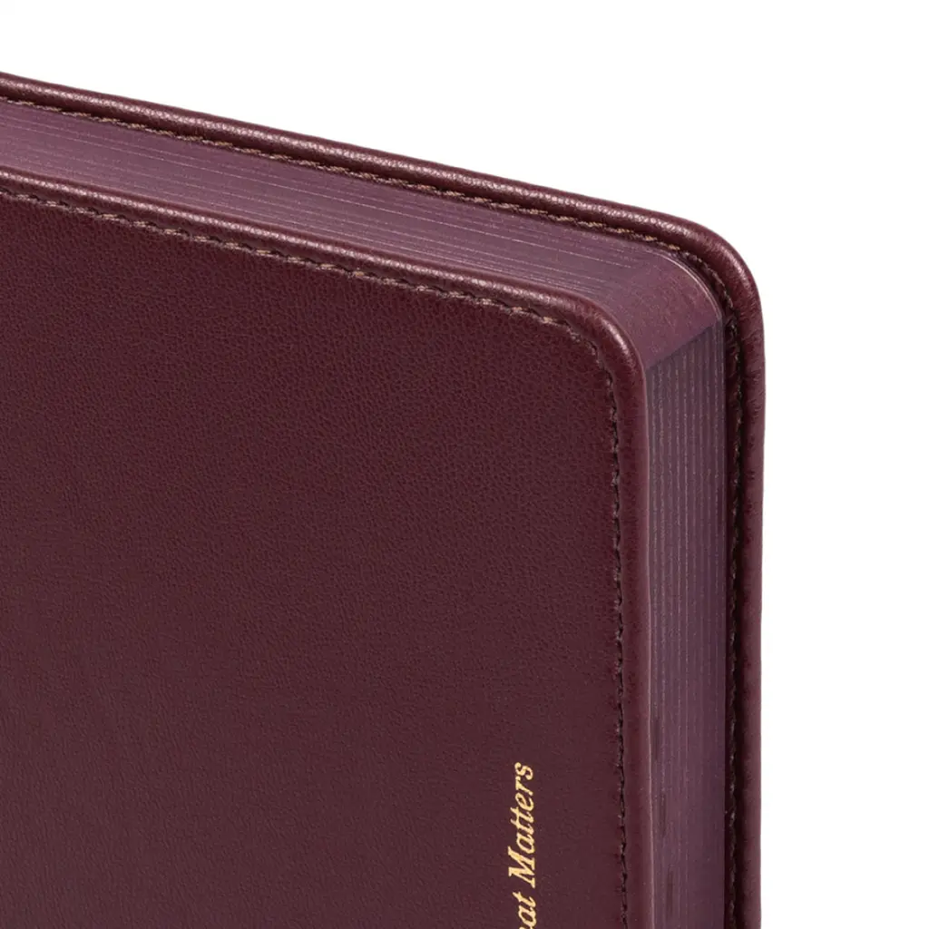 Діловий блокнот Leo Planner твердий А5 датований 2027 Royal 252770 368 аркушів бордовий - фото 2