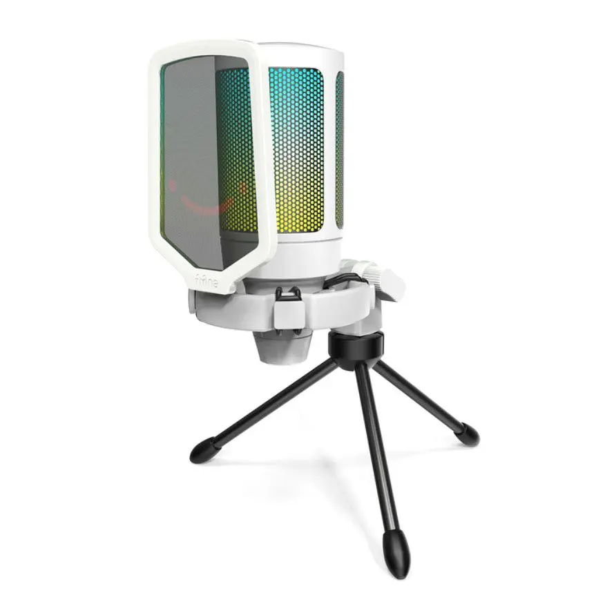 Мікрофон конденсаторний Fifine A6V-W Ampli Game RGB USB White - фото 3