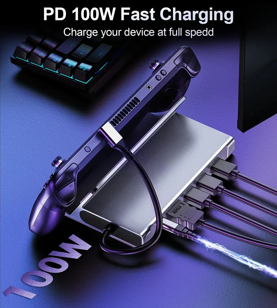 Док-станція USB3.1 Type-C --> HDMI/USB 3.0x2/USB 2.0/USB-C PD 100W Hub 7-in-1 Choetech - фото 7