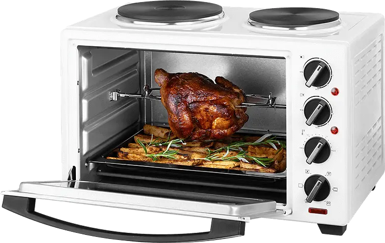 Електродуховка з конфорками ECG ET 32303 White 30 л - фото 3
