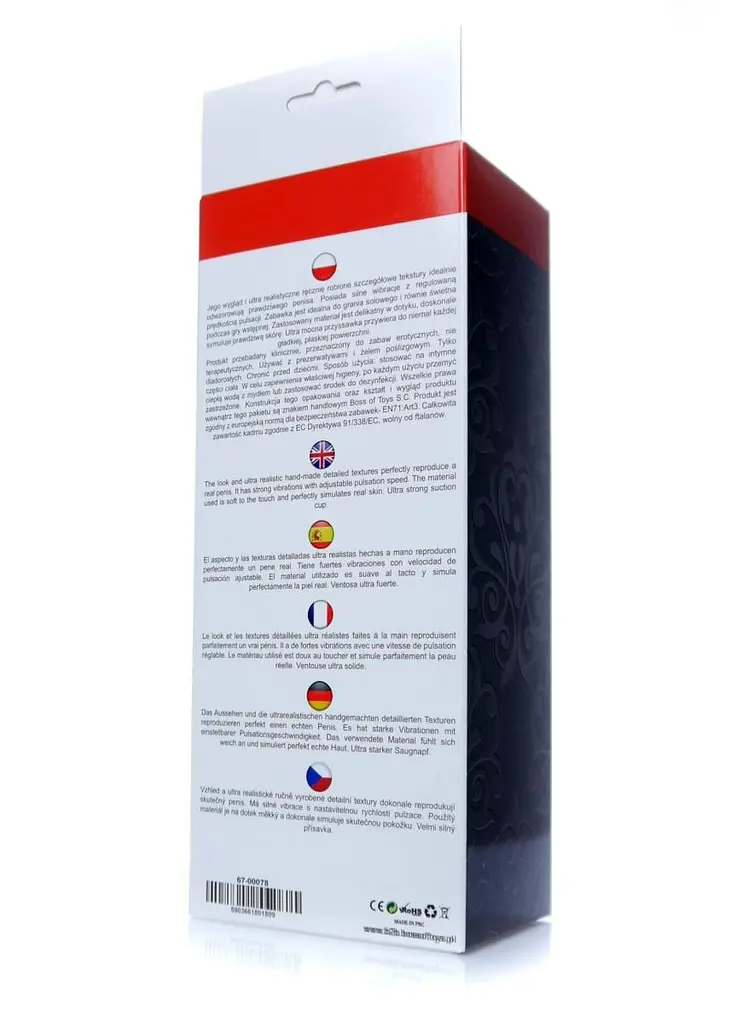 Реалистичный вибратор Boss Series Mr. Perfect Vibration 24 см телесный - фото 6