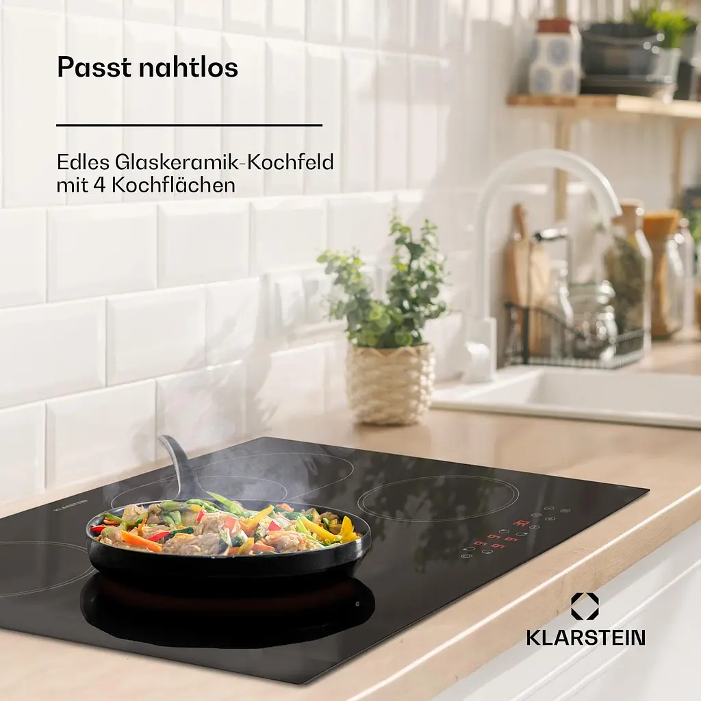 Варильна поверхня вбудована KLARSTEIN Virtuosa 4 зони 6600 Вт (10045614) - фото 8