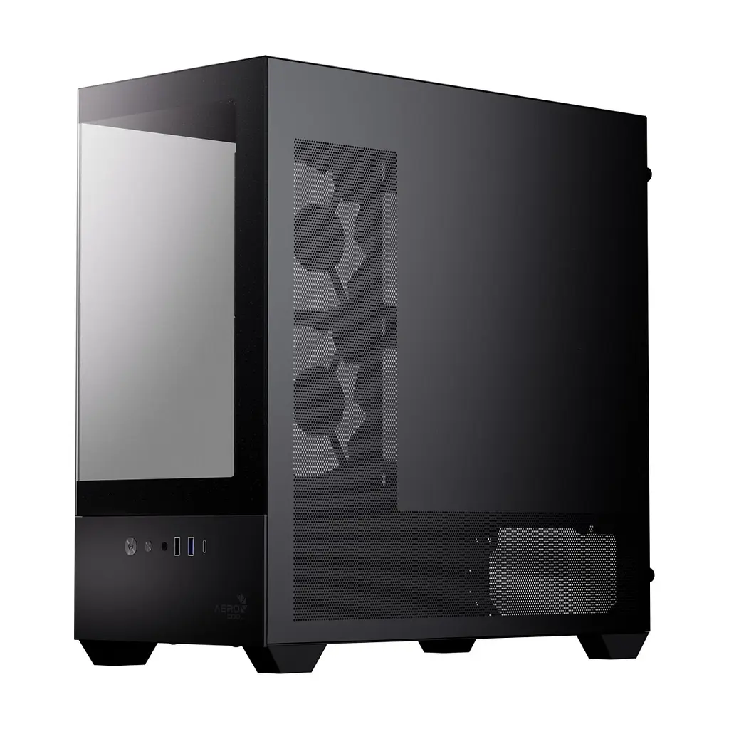 Корпус для ПК AeroCool P300D Digi-G-BK-v1 Black (ACCS-PN05033.11) - фото 4