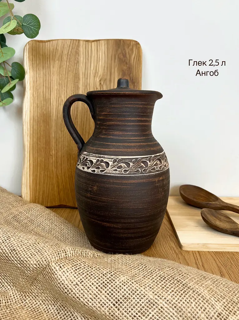 Столовий сервіз керамічного (глиняного) посуду на 6 осіб Ангоб - фото 5