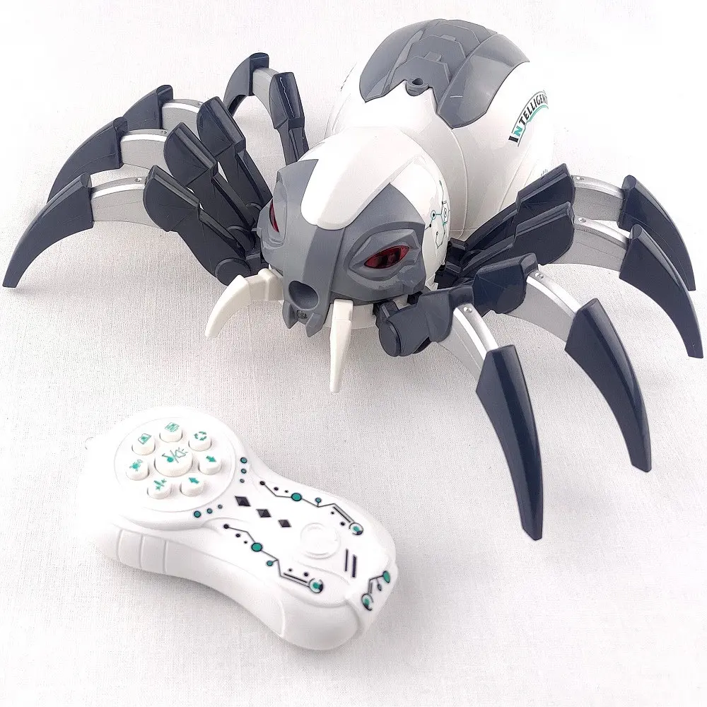 Інтерактивний радіокерований павук Spray Spider з ефектом пари, підсвічуванням очей, звуками, мелодіями та акумулятором - фото 4