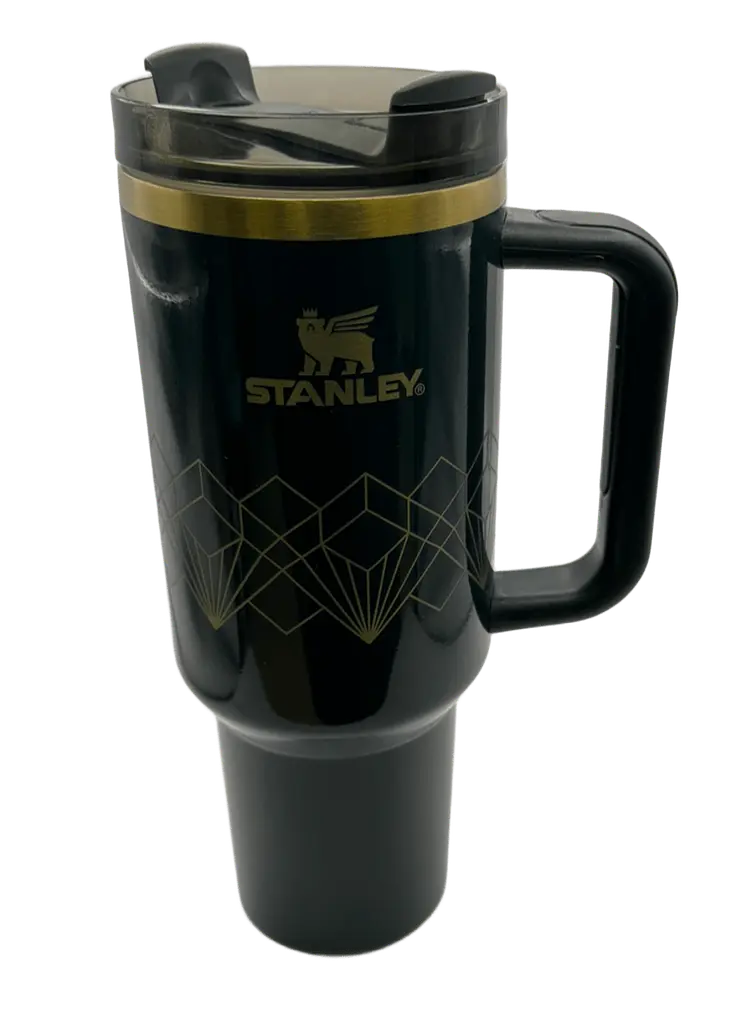 Термос термочашка Stanley Quencher H2.0 Tumbler з нержавіючої сталі 1,18 л Navy Blue Gold KT7001973 - фото 7