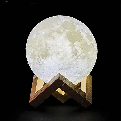 Настільний світильник місяць Magic 3D Moon Light Від Акумулятора - фото 3