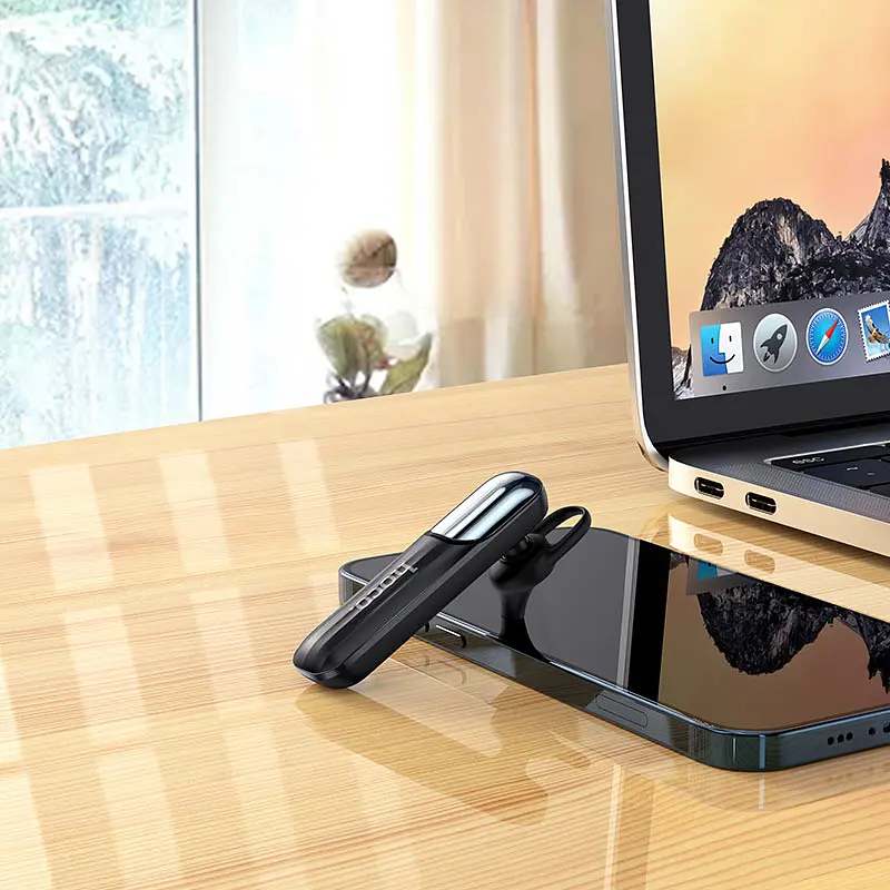 Bluetooth-гарнітура Hoco E57 Essentia Bluetooth Headset (Black) [73929] - фото 5