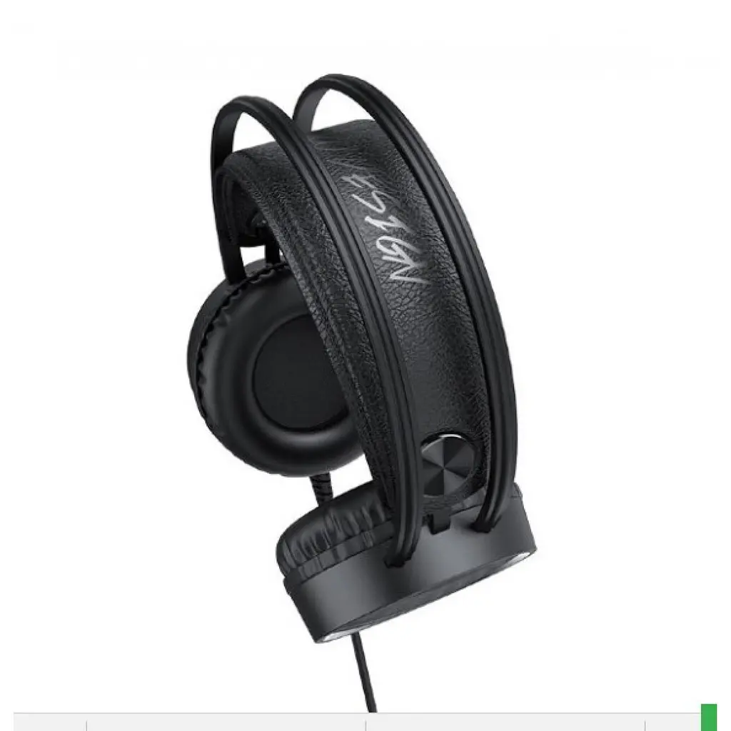 Проводные наушники Hoco W100 Touring с микрофоном и LED подсветкой (Черный) - фото 6