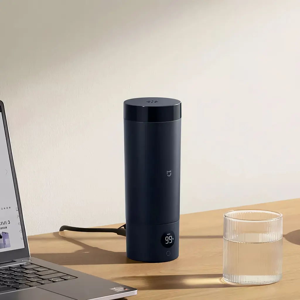 Термос MiJia Portable Electric Cup 2 350ml Black (MJDRB02PL) [129590] - фото 2