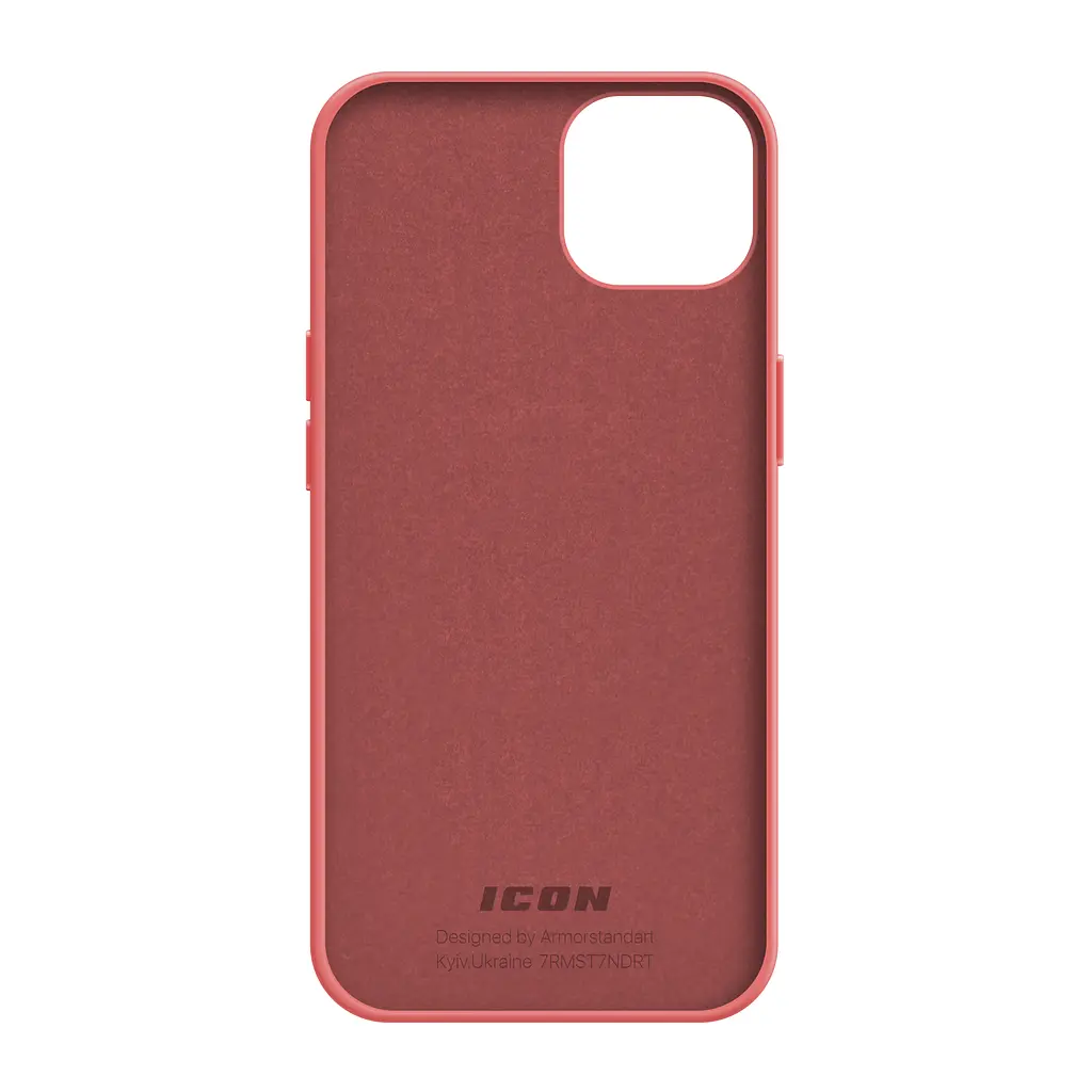 Силиконовый чехол для Apple iPhone 15, ICON2 Case, розовый, противоударный, панель, защита всего корпуса, матовая поверхность Soft Touch, выступает над дисплеем, совместим с защитными стеклами и пленками, с микрофиброй, ArmorStandart (ARM70511) - фото 2