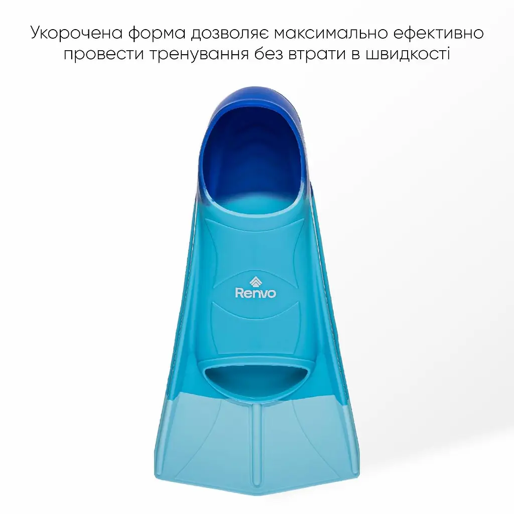 Короткі ласти для тренування в басейні Renvo Frio із закритою п'ятою різнокольоровий розмір 39-41 (SF100-06 39-41) - фото 7