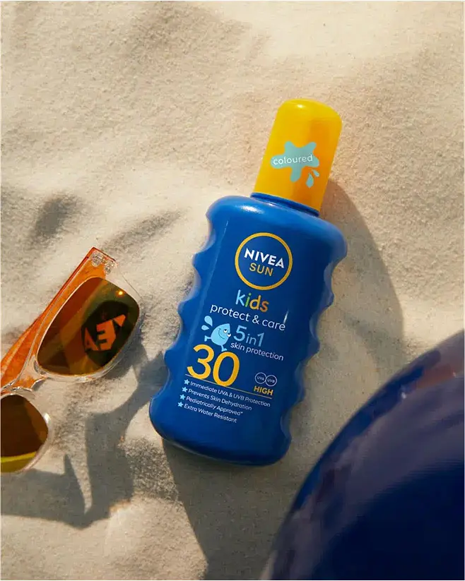 Дитячий сонцезахисний спрей Nivea Sun Захист та догляд SPF 30 200 мл - фото 9